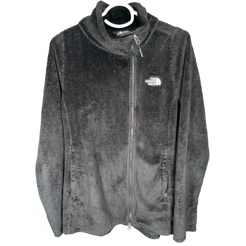 The North Face Osito Fleece Jacket Black Full Zip Soft High Pile Womens Large